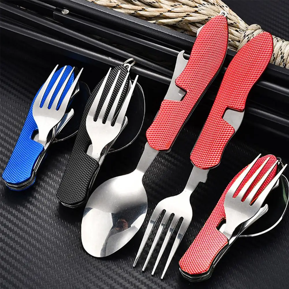Foldable Camping Utensil Set for Outdoor Activities camping cutlery portable tableware portable cutlery
