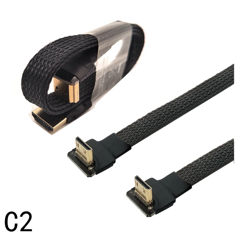 

5CM-1M FPV Mini HDMI Compatible Micro HDMI Adapter FPC Band Flat HDMI Cable Shielded for Multicopter Aerial Photography