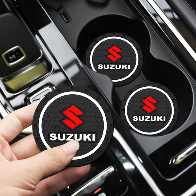 Car Coaster Water Cup Bottle Holder Anti-slip Pad Mat Silica Gel For Suzuki Swift Sport Vitara Jimny SX4 Alto Splash Accessories
