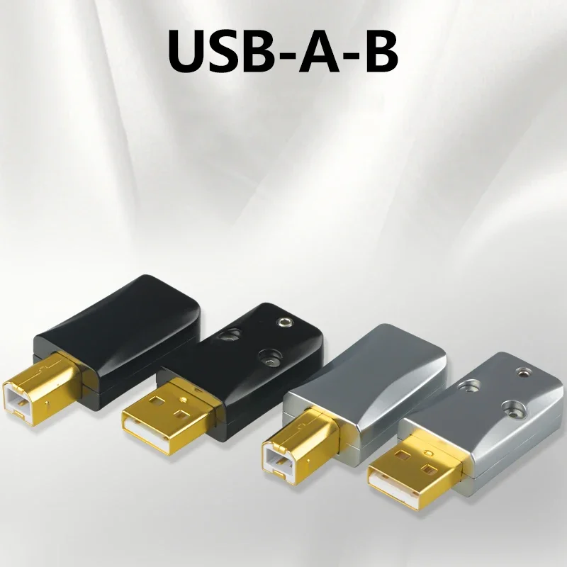 

HiFi Audio Data Cable DIY Type A B USB A B 2.0 Connector Jack Tail Sockect Port Metal Casing