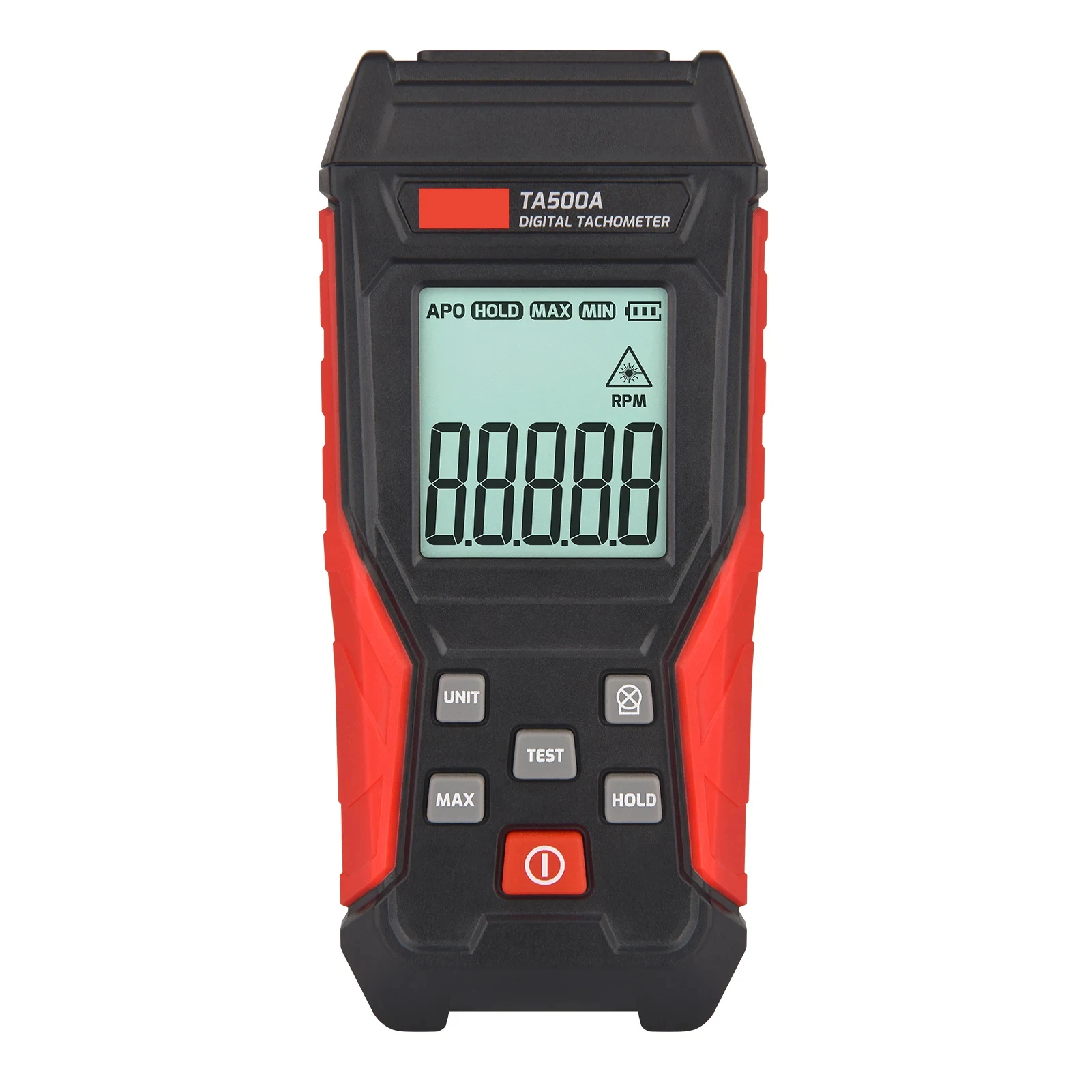 TA500C Digital Laser Tachometer Contact/Non-Contact/Dual Mode RPM Meter Engine S