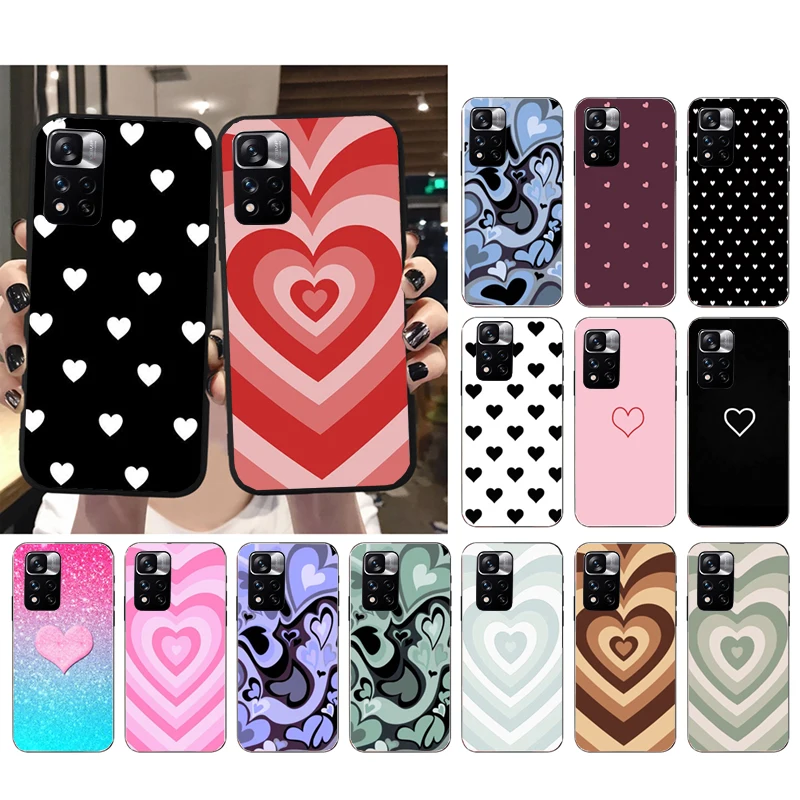 

Love Heart Phone Case For Xiaomi Redmi Note 12 Pro 11S 11 10 Pro 10S Note 12R 12S 12 ProPlus Redmi 10 9C 12