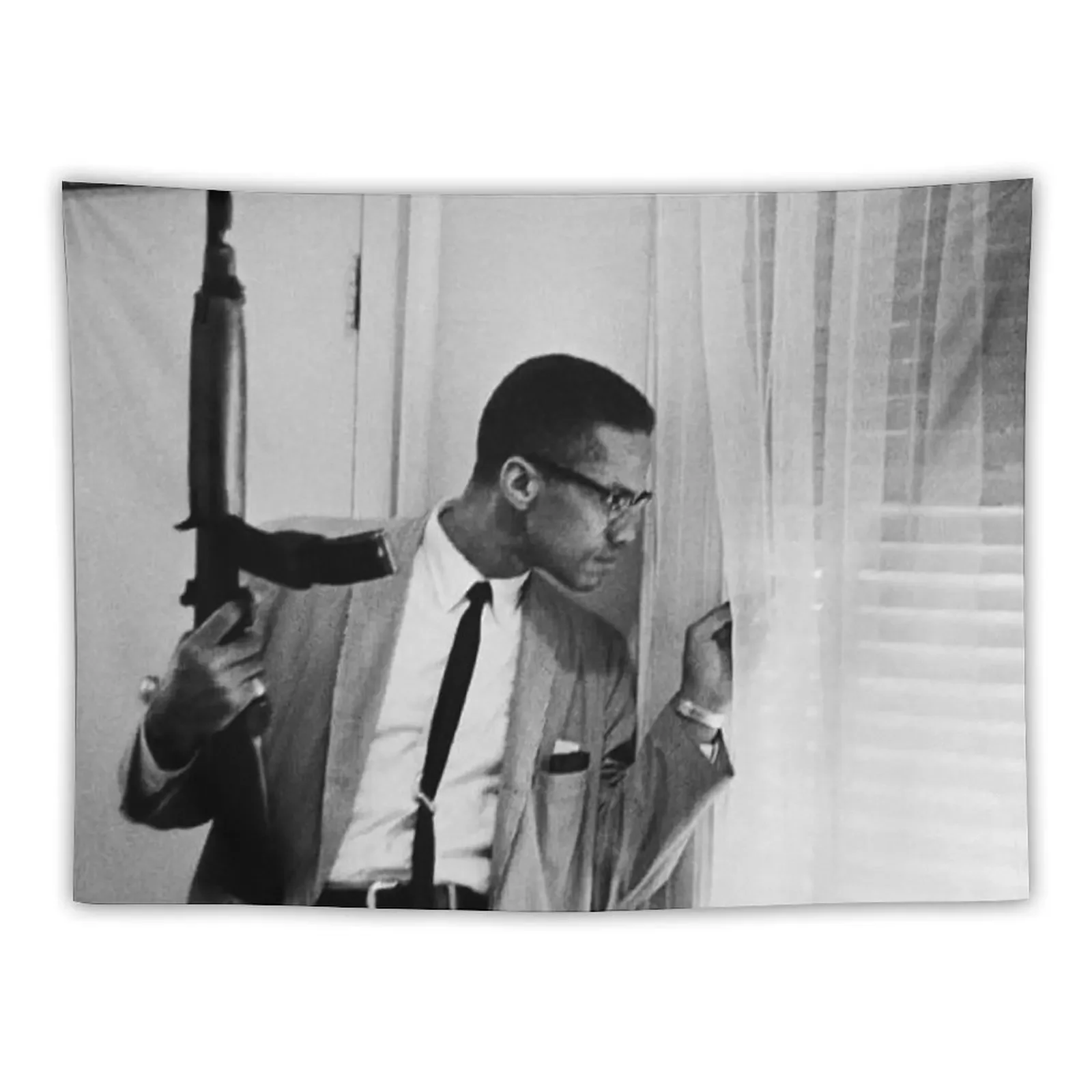 

Malcolm With Gun Tapestry Room Ornaments Room Decor Korean Style Decoration Aesthetic Home Decorating Tapestry