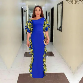Alternative view of Bisi Off Shoulder Puff Sleeve Ankara Dress