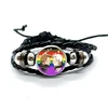Good omens Leather Bracelets Angel Colourful contexts Funny Multilayer Braided Bracelets Bangles Handmade Jewelry Gifts 3
