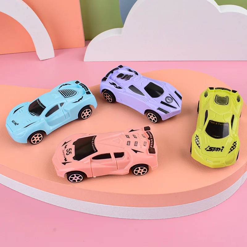 

Mini Cartoon Car Toy Plastic Pull Back Model Mobile Vehicle Educational for Children Boys Girls Christmas Gift