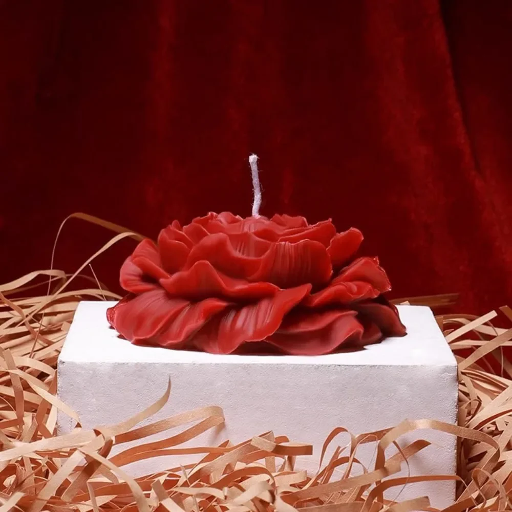 Low Temperature Candles Red Rose Flower Shaped Scented Candles Low Heat Romantic Wax Play Massage Sex for Lovers