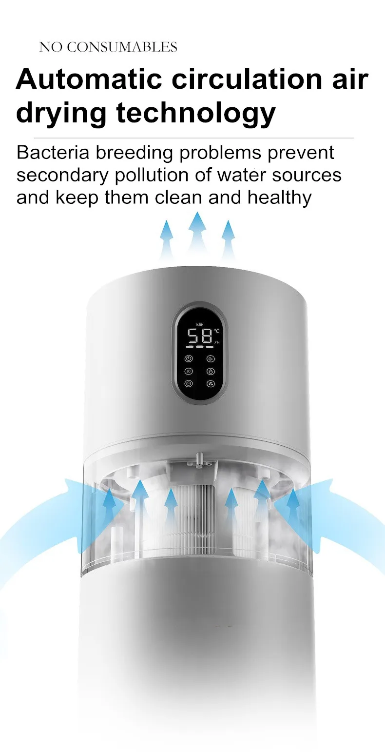 13l Luftbe feuchter Luft reinigungs maschine Haushalt ruhig Schlafzimmer Wohnzimmer boden montiert großen Luftbe feuchter j17 nach Hause – Detail 21