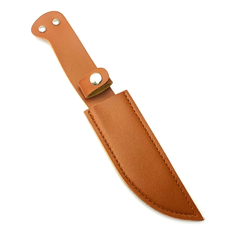 

Leather Straight Knife Scabbard Belt Loop Case Holder Leather Sheath Outdoor Dropship