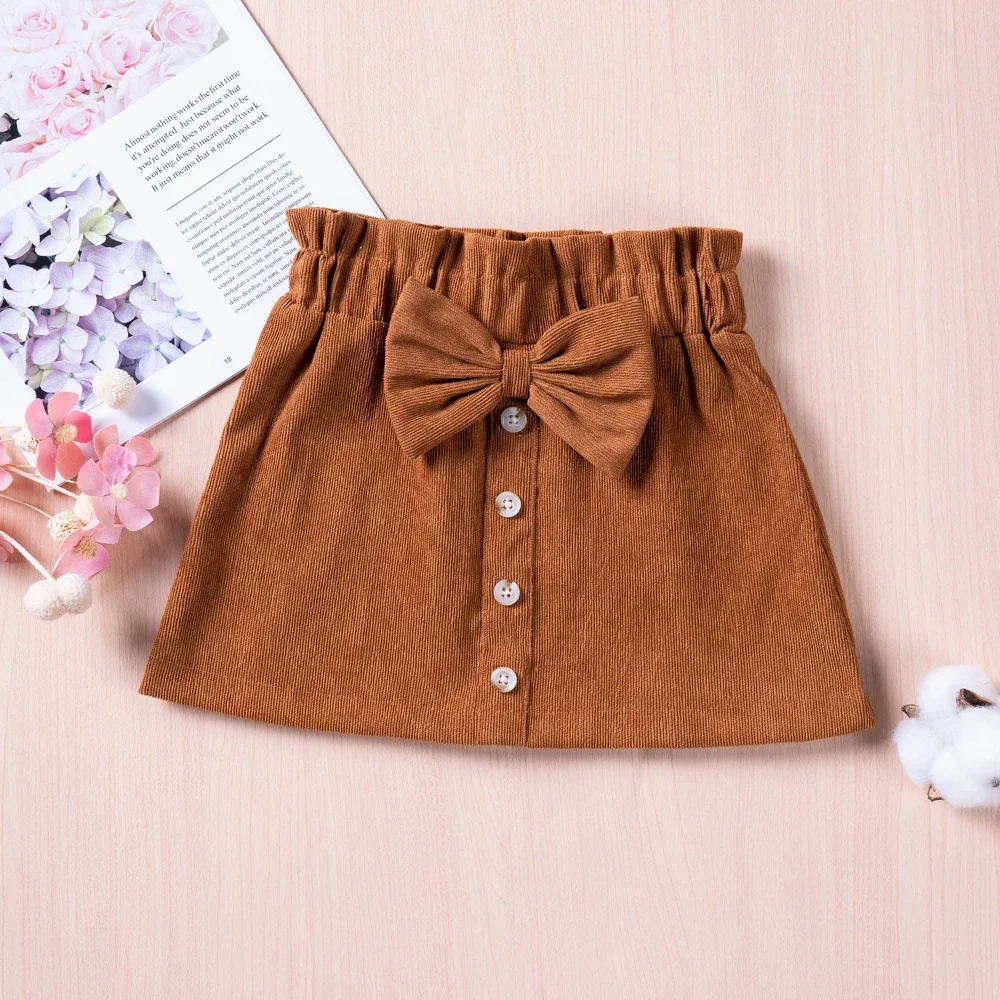 Skirt, A-line Clothes, Bow Decor, Casual, Spring, Fall, Spring, Fall, Spring