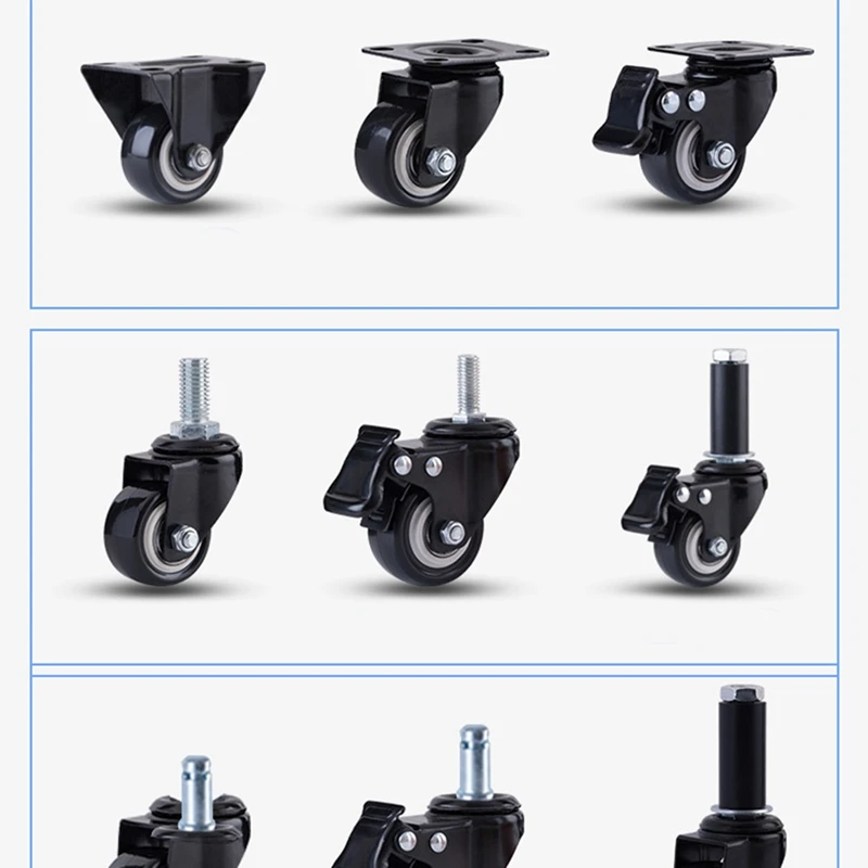 Universal Wheel Swivel Casters Heavy Duty Casters Threaded Stem Casters Locking Industrial Casters Swivel Casters For Carts 2