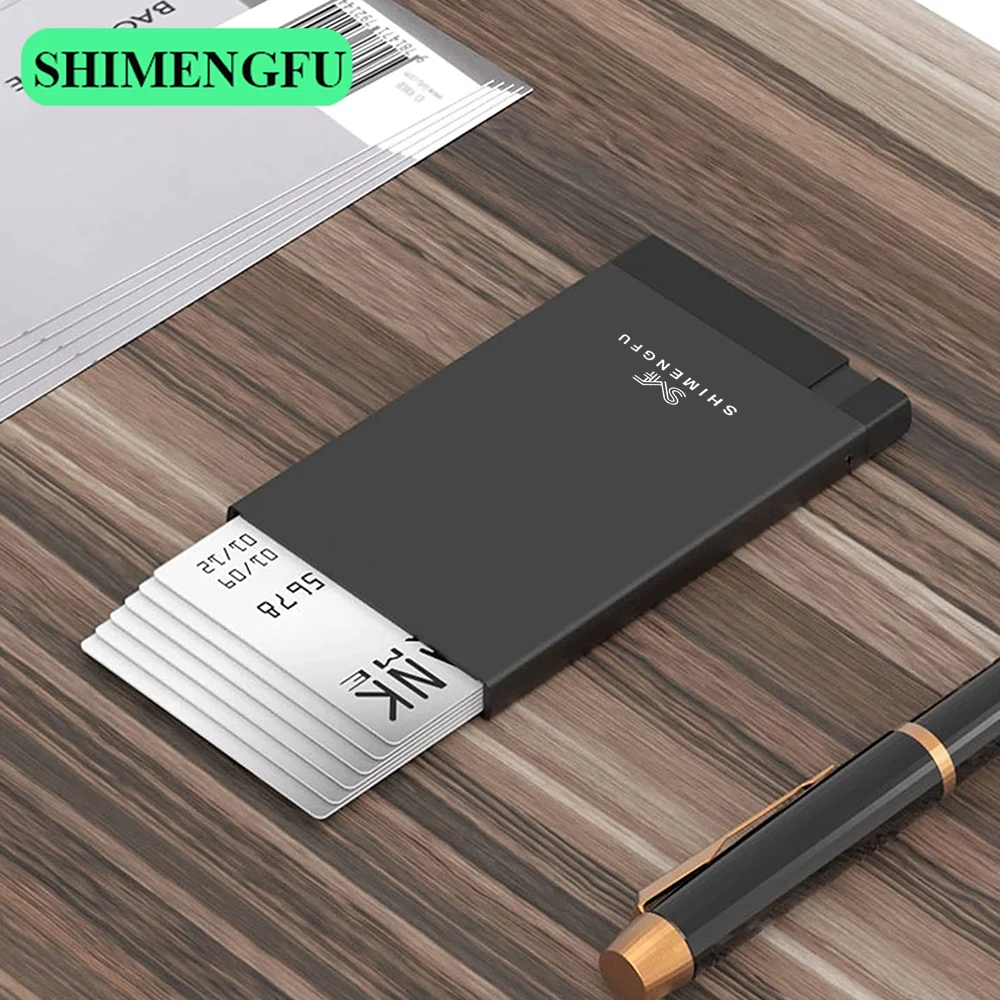 2025 RFID Blocking Aluminum Smart Wallet-Minimalist Pop-Up Card Holder for Men And Women, Credit Card Case, wallet card holder, card holder, credit card holder, card wallet