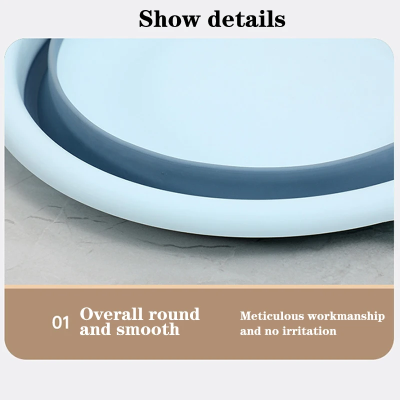 Portable Foldable Laundry Basin Plastic Travel Folding Wash Basin Safe Durable Foldable Wash Basin Bathroom Household Supplies
