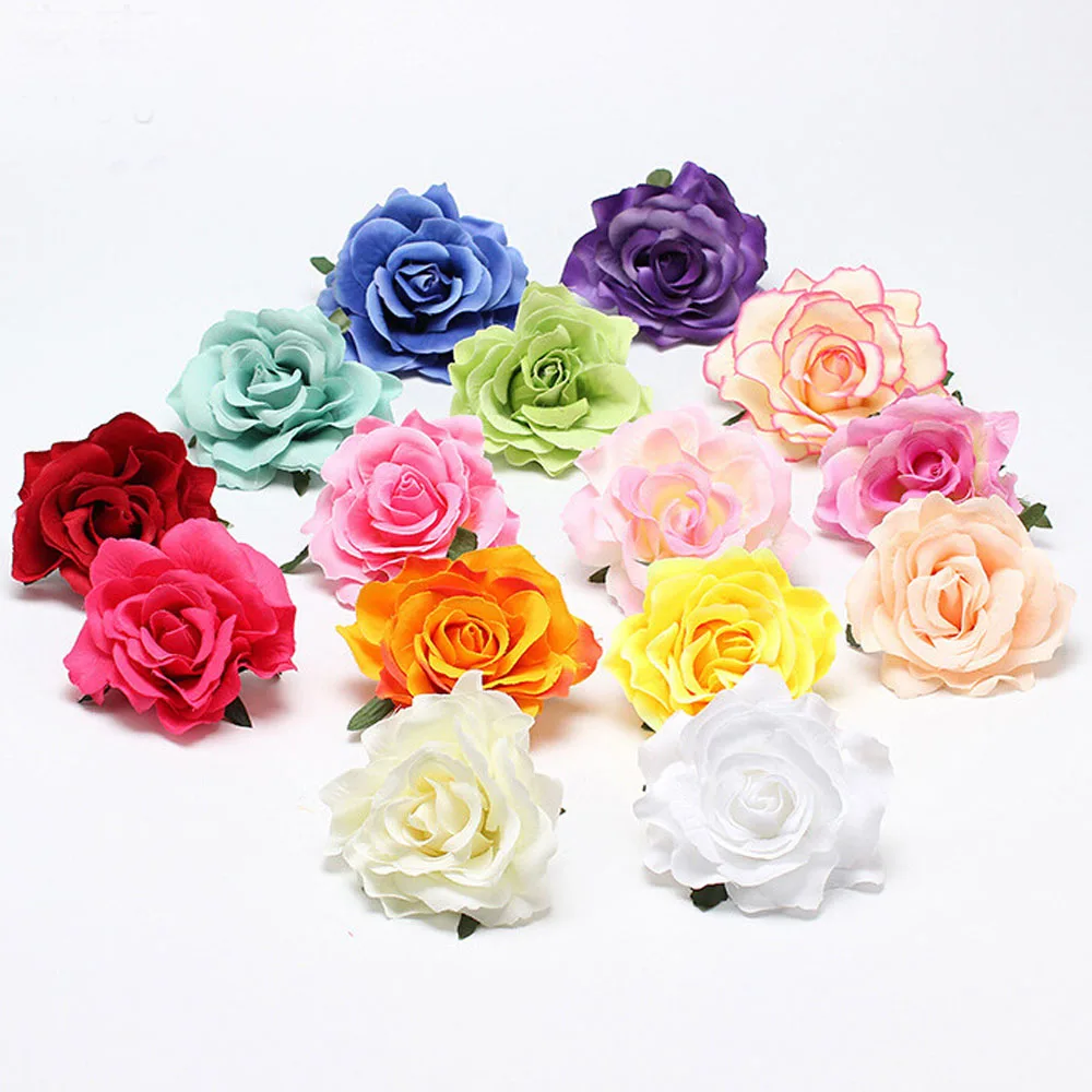 Artificial Rose Flower Wedding Hair Clip for Women