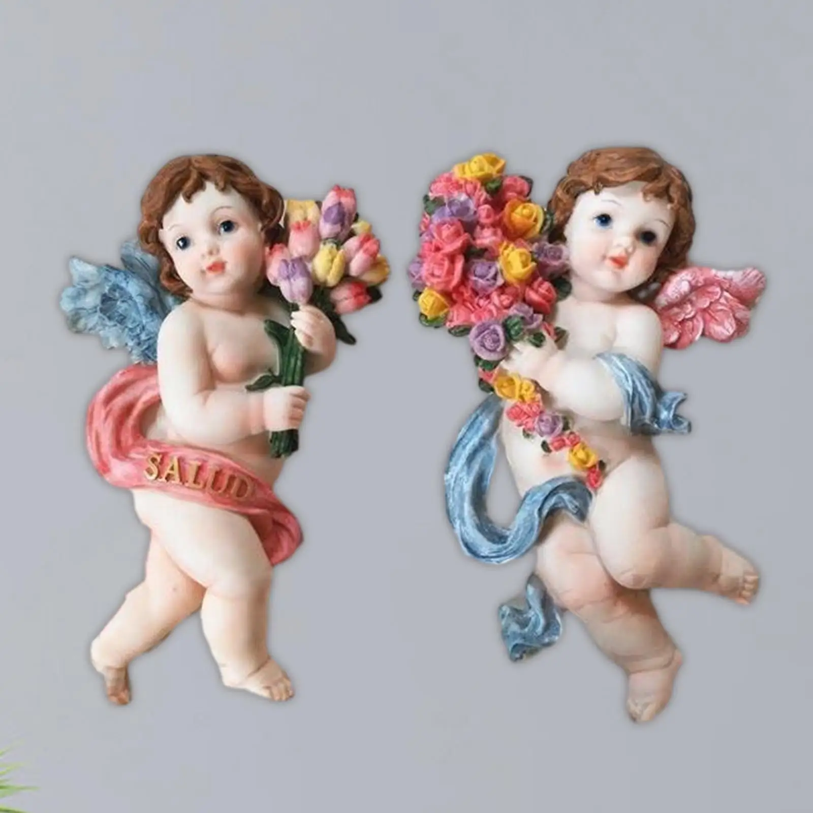 

2 шт., статуэтка ангела из смолы