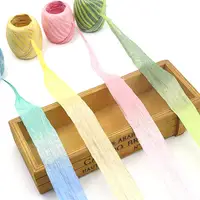 20M Natural Raffia Straw Yarn For Knitting Raffia Ribbon Paper Rope DIY Gift Packaging Scrapbooking Crafts Handmade Supplies 1