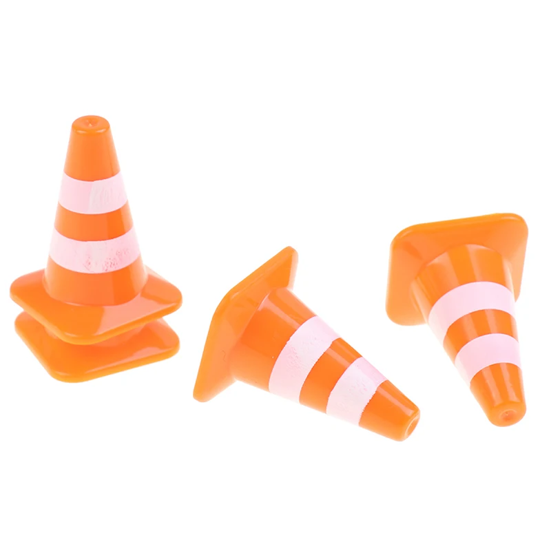 

7pcs Mini Plastic Traffic Road Cones Toys Training Roadblock Signs Children Educational Toy Kindergarten Teaching Aids