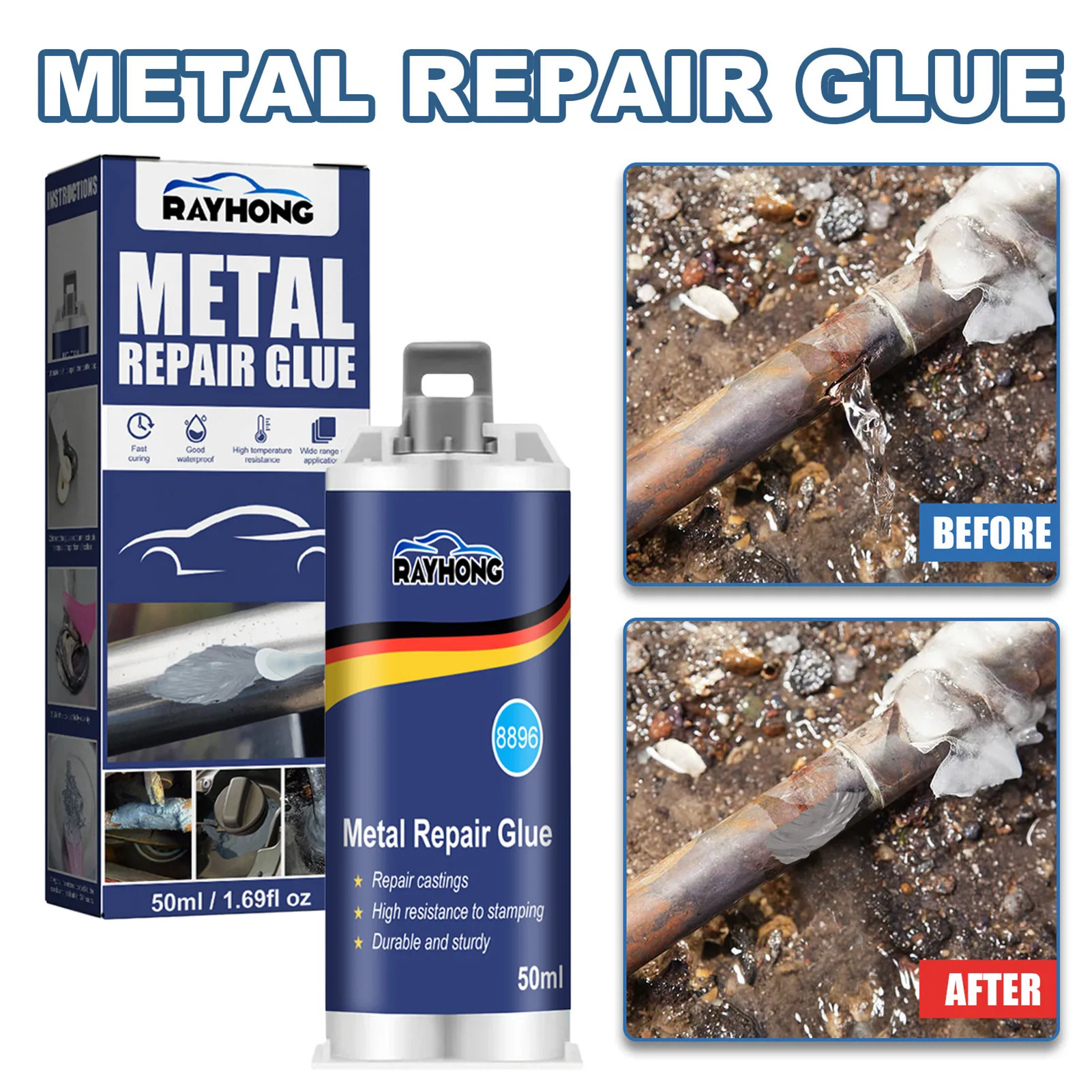 Metal Bonding Repair Paste High-Temperature Resistant Liquid Metal Welding Filler Industrial Heat-Resistant Cold Welding
