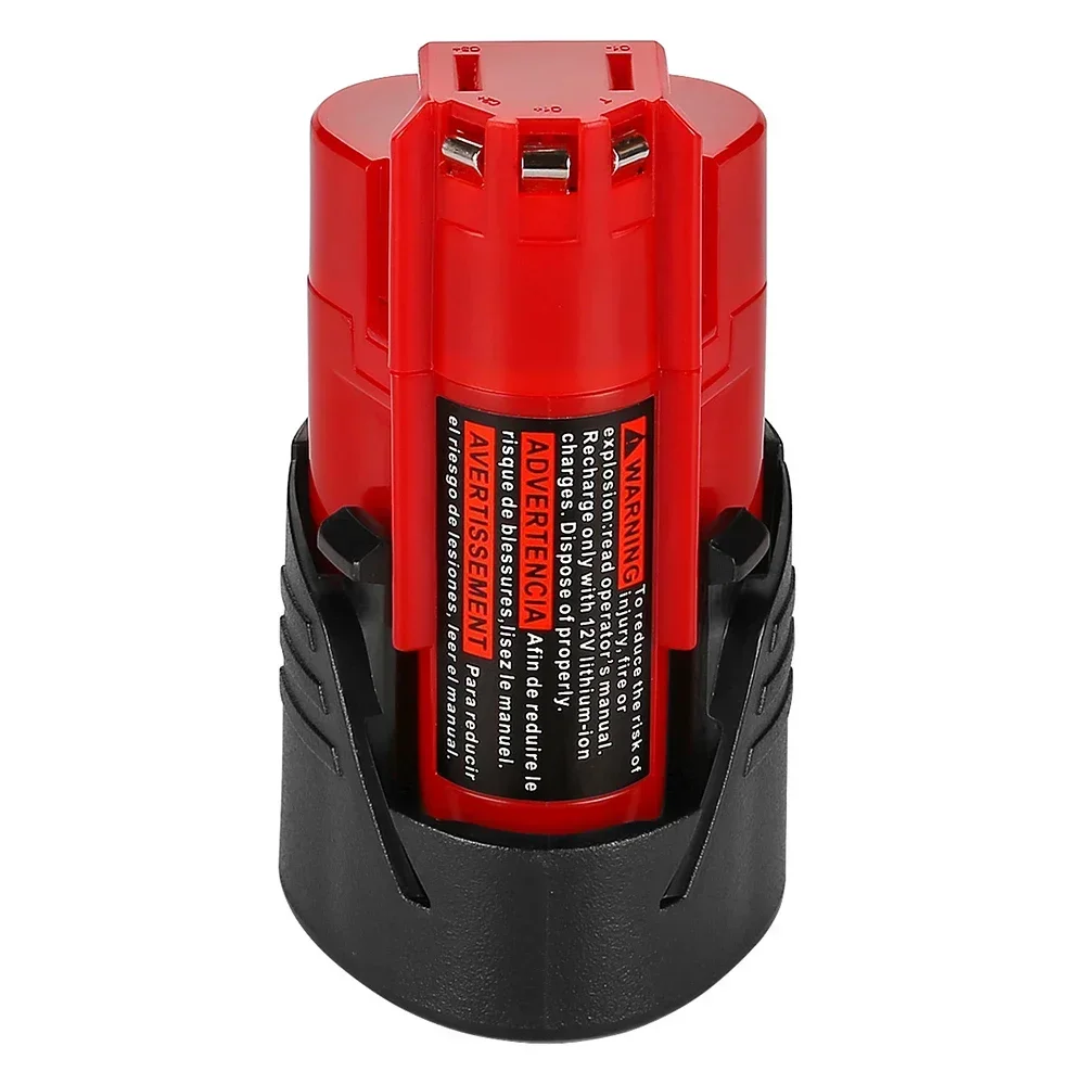 12V Milwaukee Battery 12.8Ah Compatible with Milwaukee M12 XC 48-11-2410 48-11-2420 48-11-2411