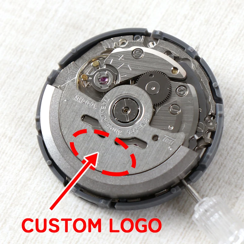 

NH36 Movement Japanese Original NH36A Double Calendar Day/Week 3/3.8 Crown Fully Automatic Mechanical Watch Movement Replaceable