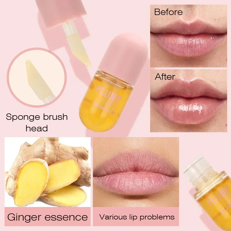 Long Lasting Lip Plumper Oil Instant Volumising Enhancer Collagen Lips Volume Lipgloss Sexy Cosmetic Volume Increases Lip Serum lip gloss lip makeup lip oil lip plumper