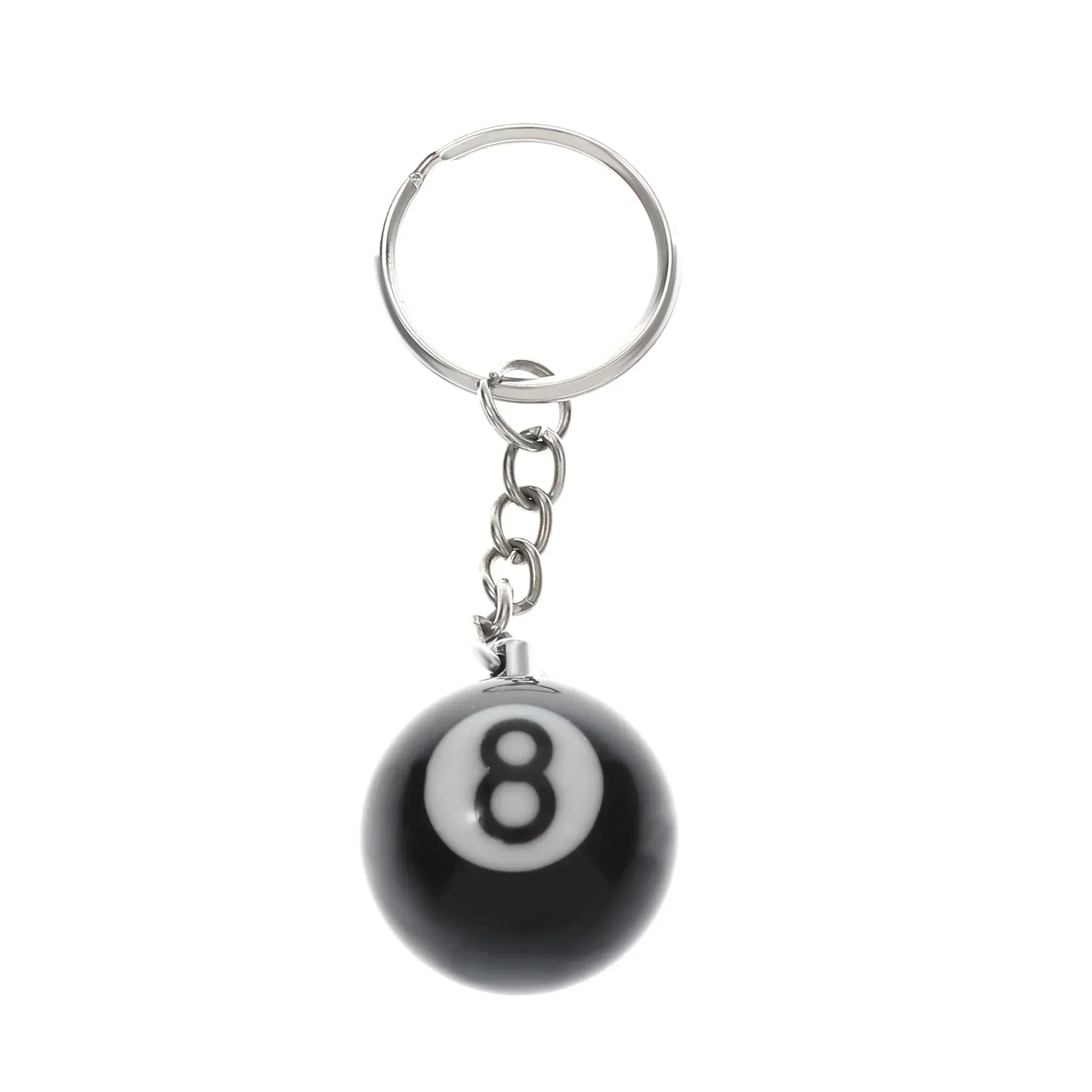 Sleek Blackout Carabiner Keychain with Oval Belt Buckle and Silver Key Ring