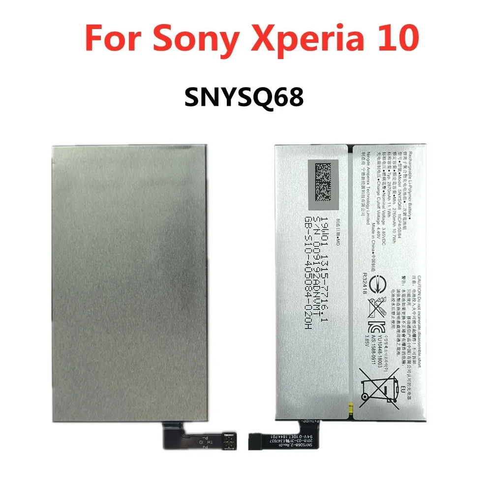 

2870mAh SNYSQ68 Phone Replacement Battery For Sony Xperia 10 I3113 I3123 I4113 I4193 100% Genuine Rechargable Battery Bateria