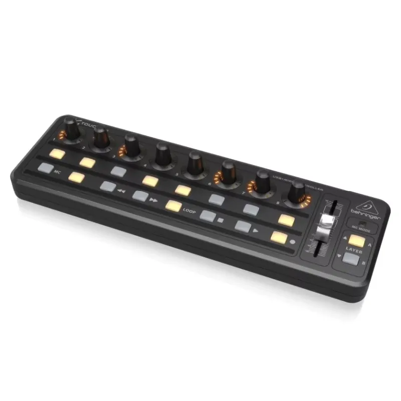베링거 유니버설 포켓 리모컨 내장 USB MIDI 인터페이스 (DAW, 악기 및 효과 장치용) X-TOUCH MINI