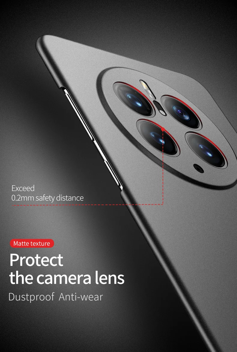 Huawei – coque rigide antichoc pour PC, étui léger, Ultra mince, mat, Mate50 Mate 40 50 60 Pro_voghion.com