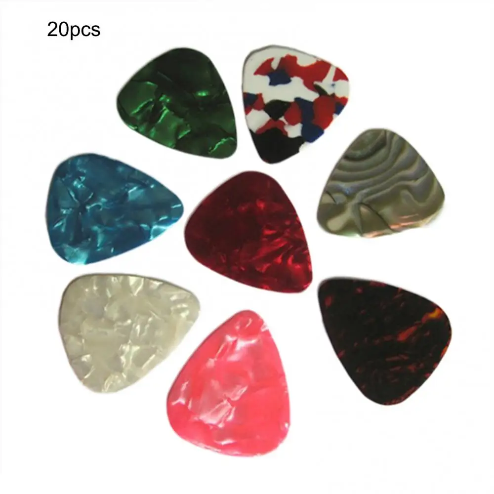 20 Pcs 0.46mm/0.71mm 어쿠스틱 일렉트릭 기타 픽 Plectrum 2 두께 셀룰로이드 어쿠스틱 클래식 일렉트릭 기타 부품 추천