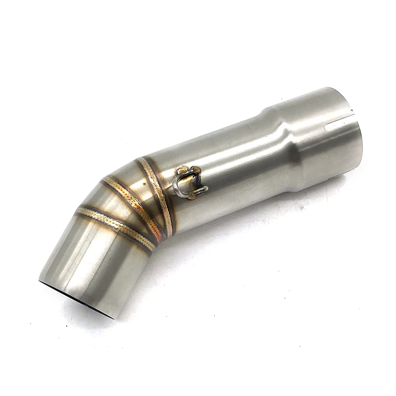 High-Performance Motorcycle Exhaust System with Slip-On Muffler and Middle Link Pipe