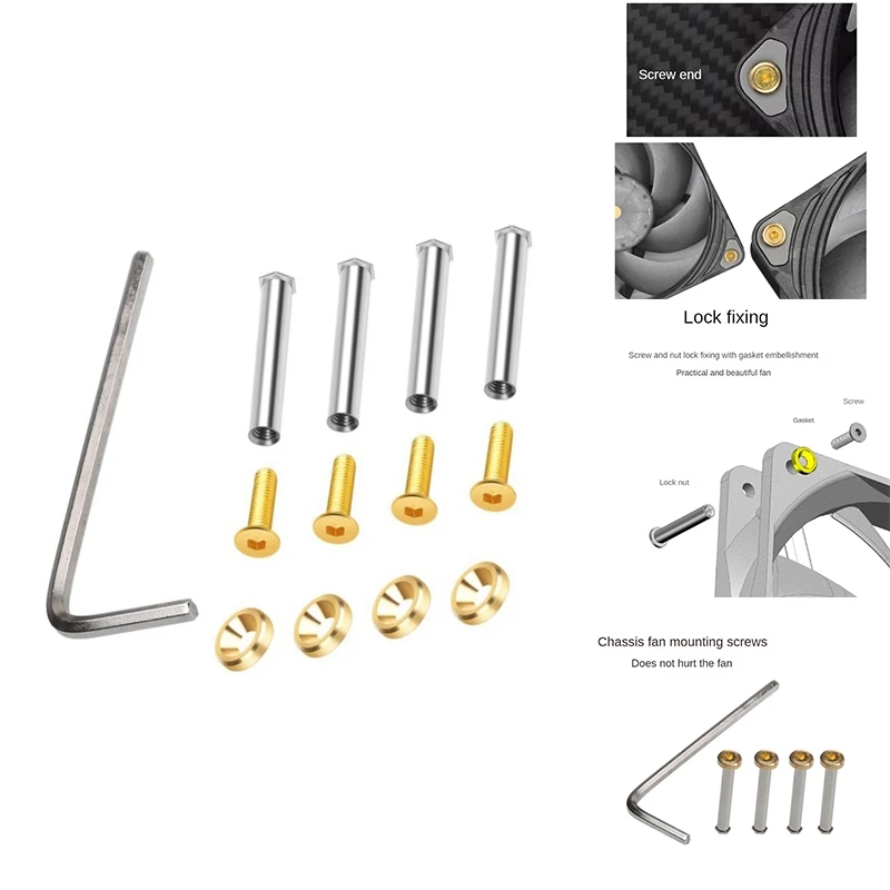 

Изысканный винт для компьютера, 80 мм, 90 мм, 120 мм, 140 мм, толщина 25 мм, охлаждающий RGB-вентилятор для самостоятельной сборки, 20 шт.