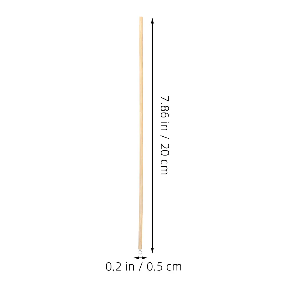 10개 손인형 제어 스틱 원목 DIY 조작봉 그림자극용 나무 공예 스틱 인형