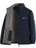 Navy Blue Fleece Zip - Up Jacket with Norwegian Flag and "Outdoor Norway" Embroidery