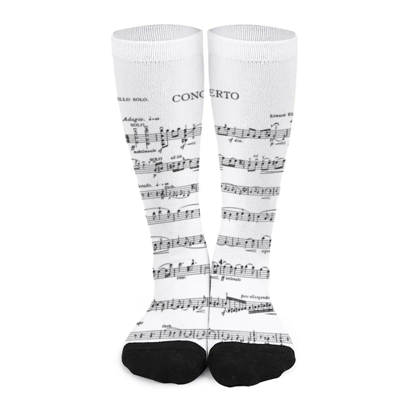 Elgar Cello Concerto Socks compression stockings for Women retro Men's winter socks