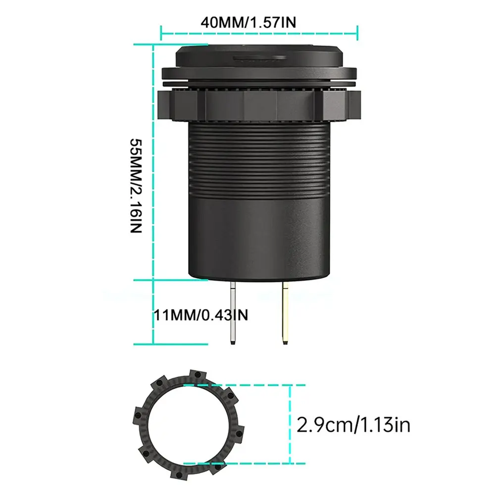 ġ   ܼƮ   USB , 60W PD Ÿ C/QC 3.0, 12V 24V ڵ Ʈ Ʈ RV 