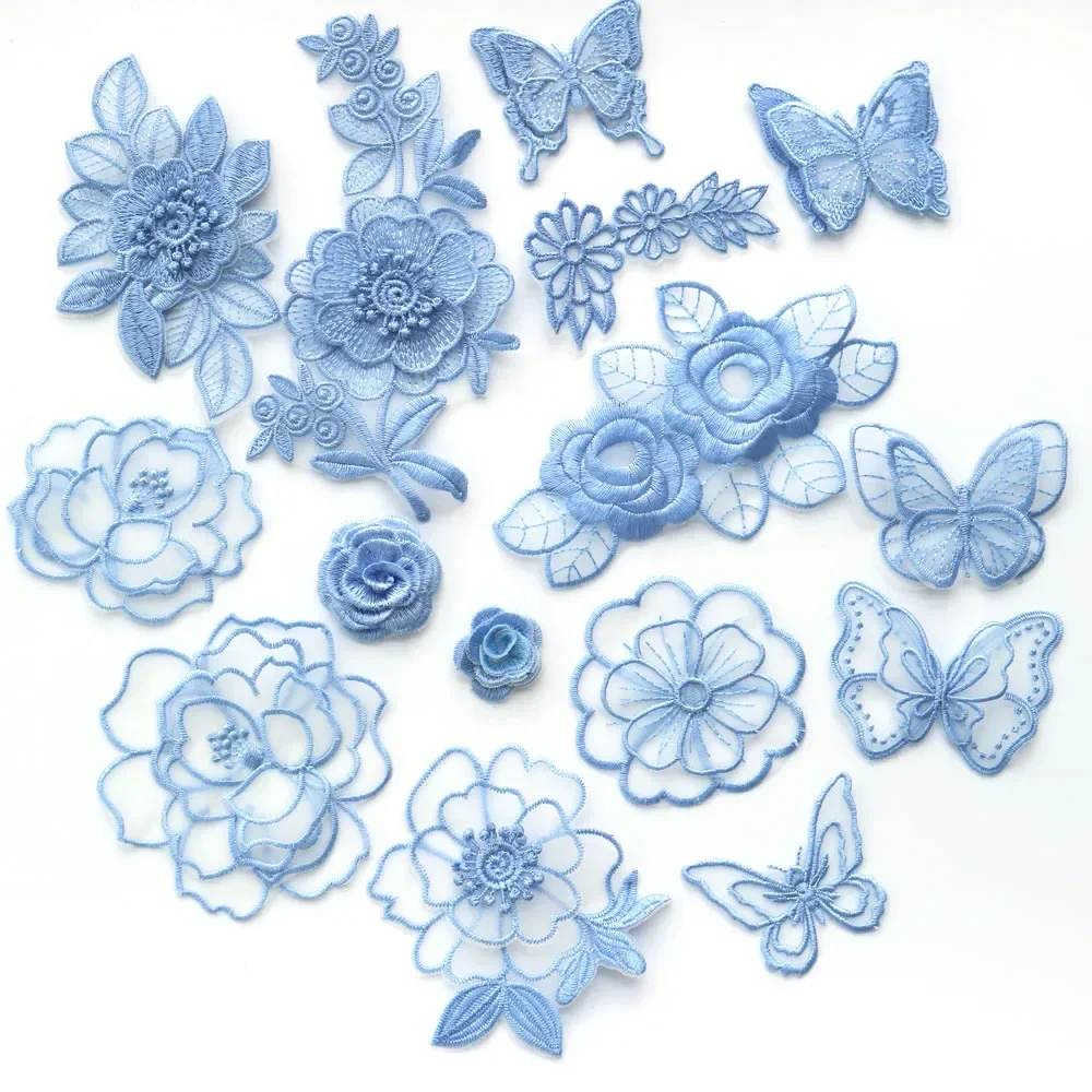 thumbnail image 2 of Aazon.co: 18 Pcs Ebroidery Patches Beautiful And Oving Butterfly 2 of 14