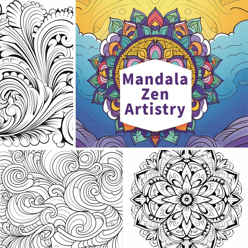 1pc Art Coloring Book 22 Page Coloring Books Gift For Birthday Party Relieve Stress Kill Time Graffiti Painting Drawing Art Book 5