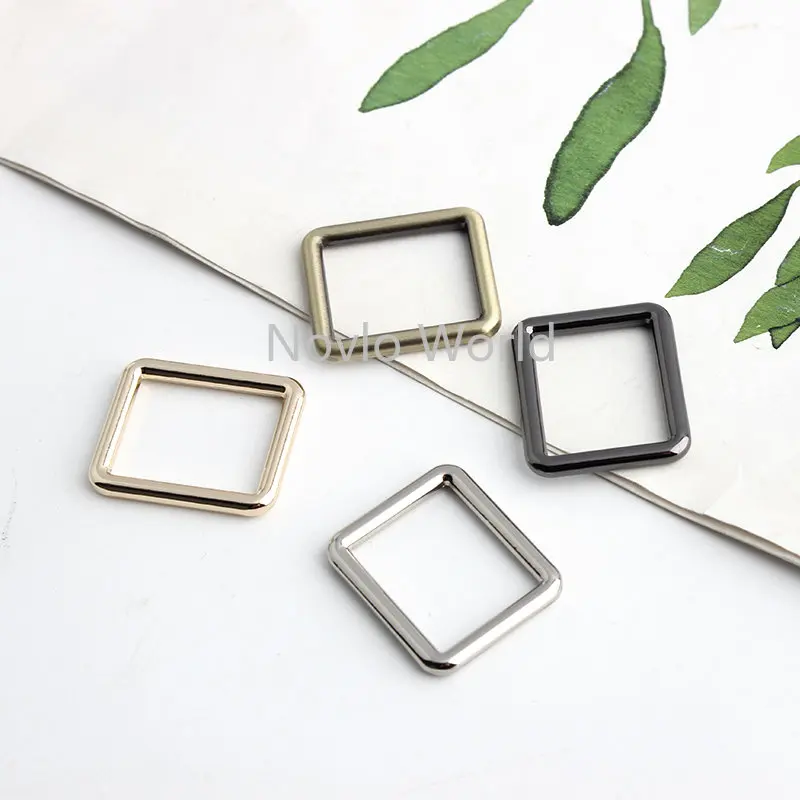 32MM 20MM 25MM Metal D Ring Roller Buckles Slider For Handbag Backpack Bags Shoulder Belt Straps Rectangle Tri-glide Accessories