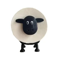 Cute Sheep Toilet Paper Holder Standalone Cartoon Animal Bathroom Decor Non-Slip Base Space-Saving Design Unique Funny Gift Idea 5
