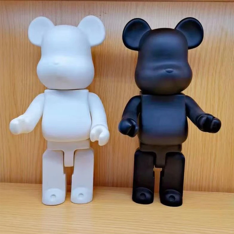 28cm Paint Block Bear Statue 4