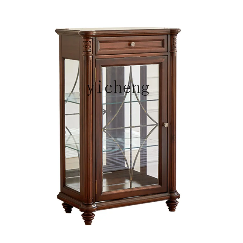 Xl Luxury Vintage Peach Heart Credenza In Legno Massello Tv Cabinet Side Clothes Closet