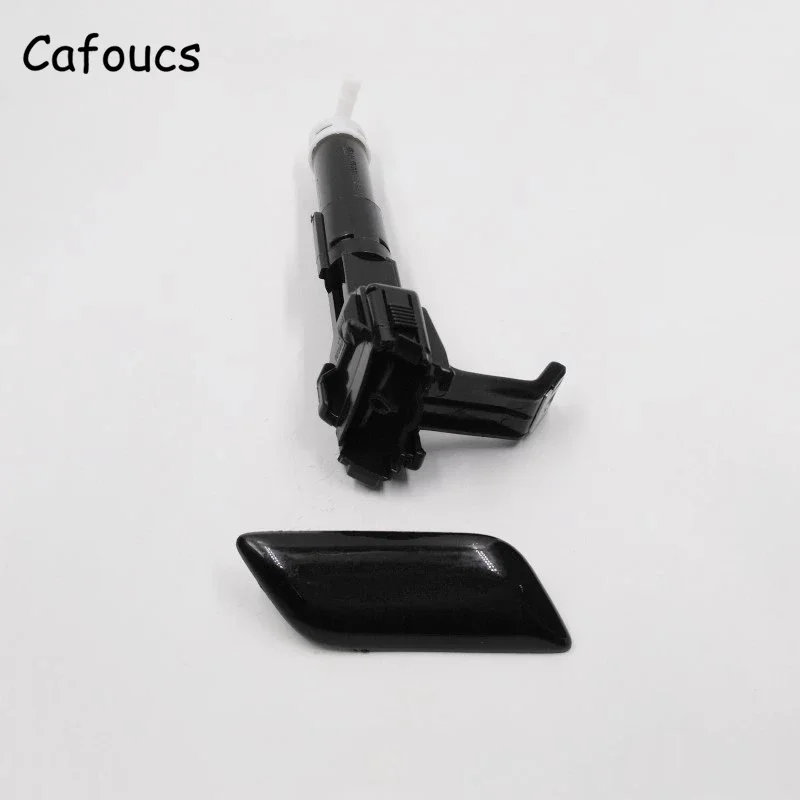 Cafoucs Headlight Washer Nozzle Cover and Water Spray Jet Bracket For Toyota Camry ASV50 AVV50 ACV51 2012-2014