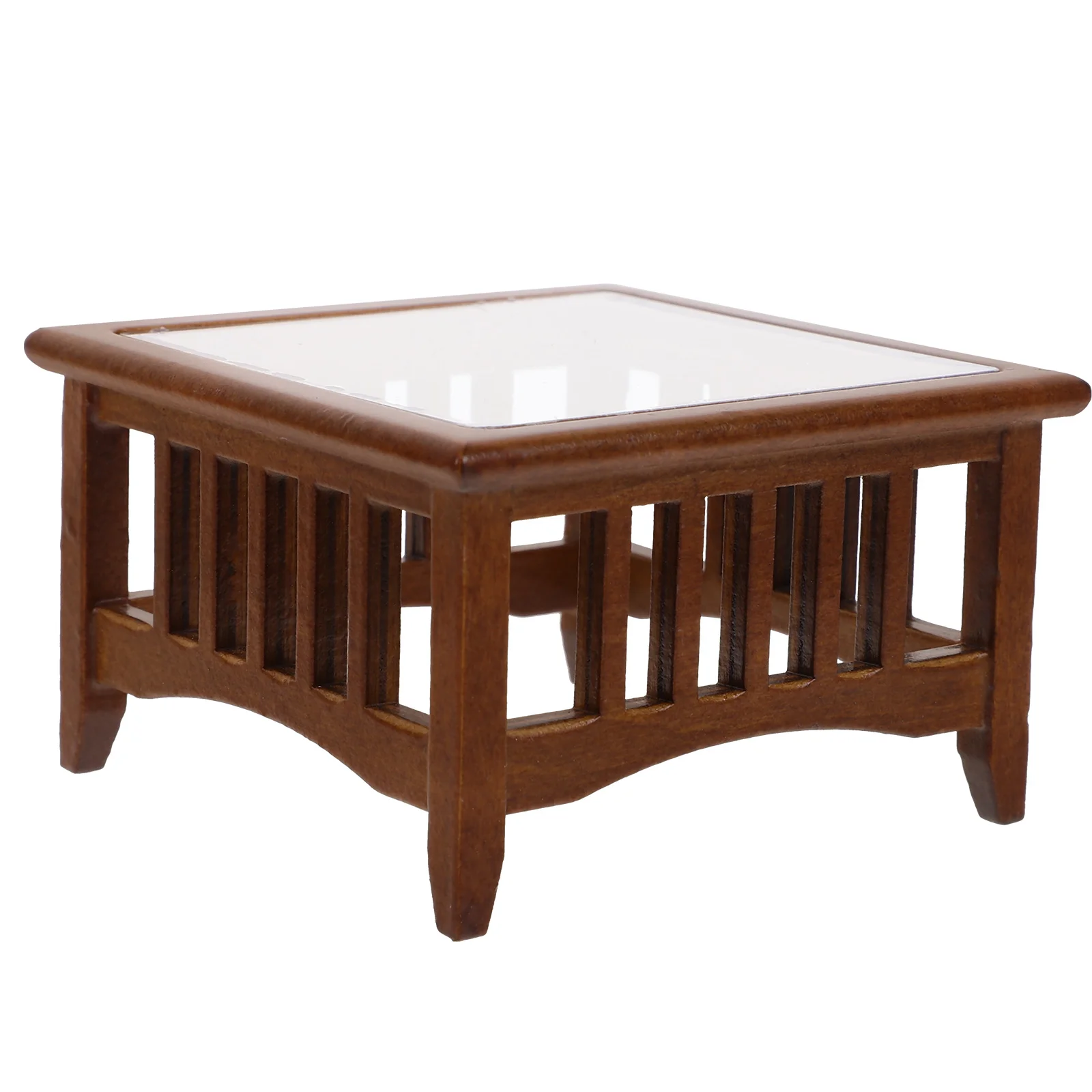 

House Miniature Furniture Decor Mini House End Table Wooden Furniture