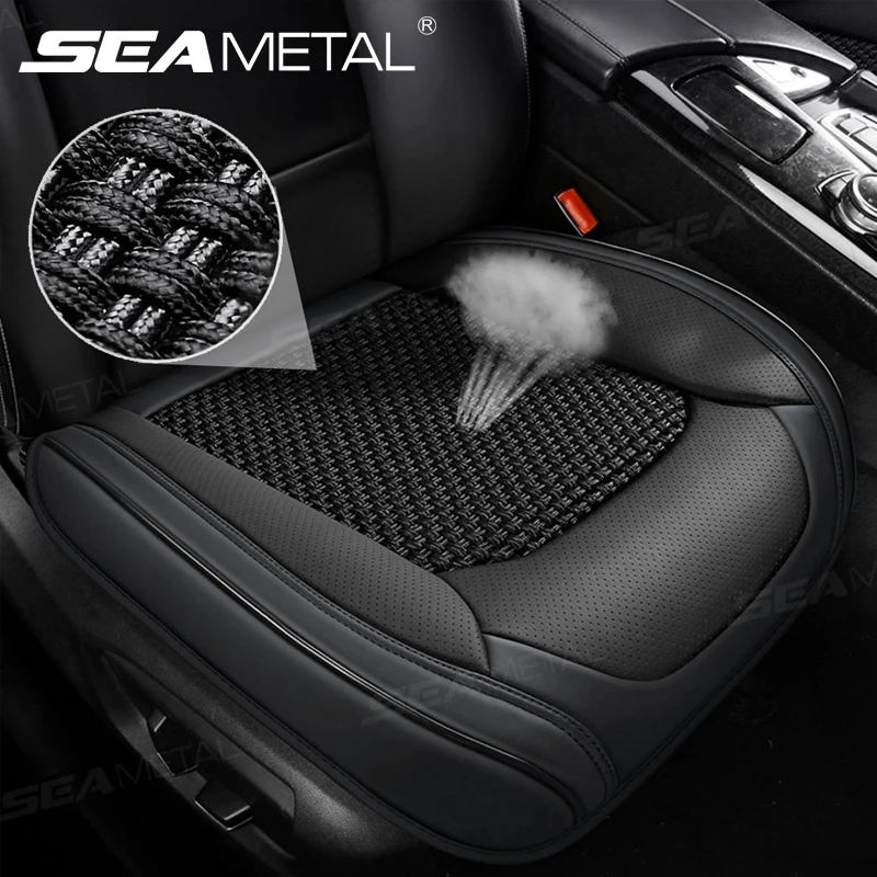 Universal Car Seat Cover Protector Breathable PU Leather Ice Silk