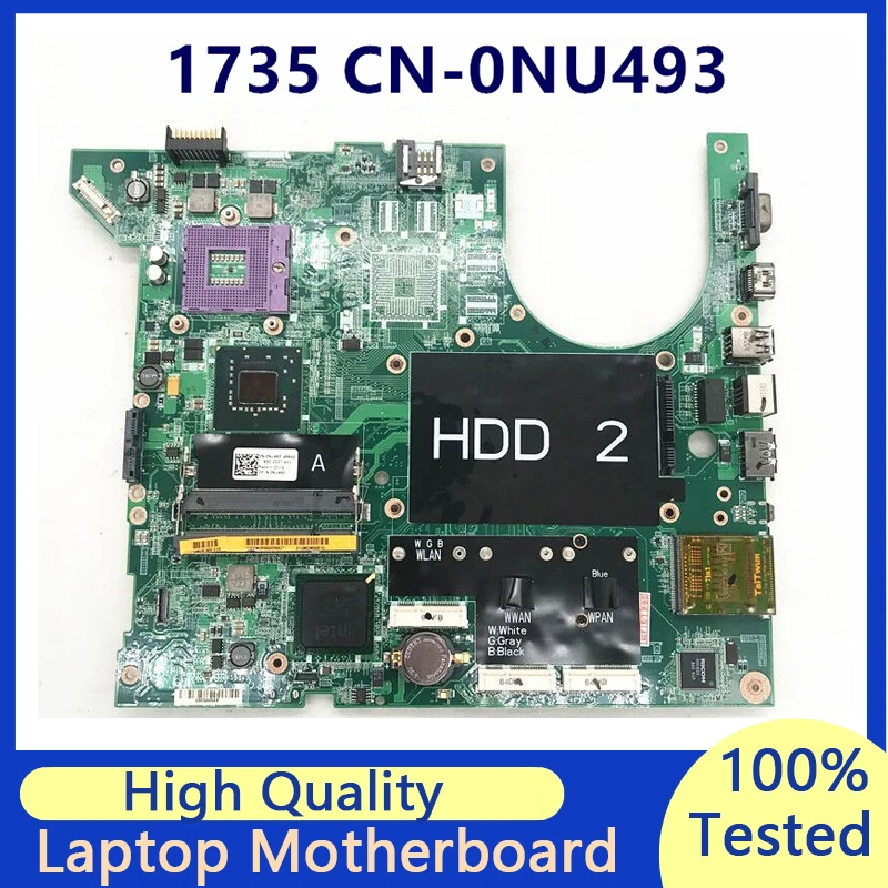 

CN-0NU493 0NU493 NU493 Mainboard For DELL Inspiron 1735 Laptop Motherboard PM965 100% Full Tested Working Well