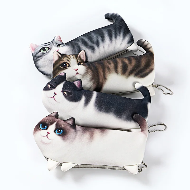 

Korean Creative Cartoon Cat Design Pencil Bag for Elementary School Girls