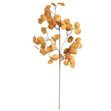 Round Copper Leaf Home Decoration Living Room Christmas Decoration Artificial Garden Artificial Plants Home Decoration