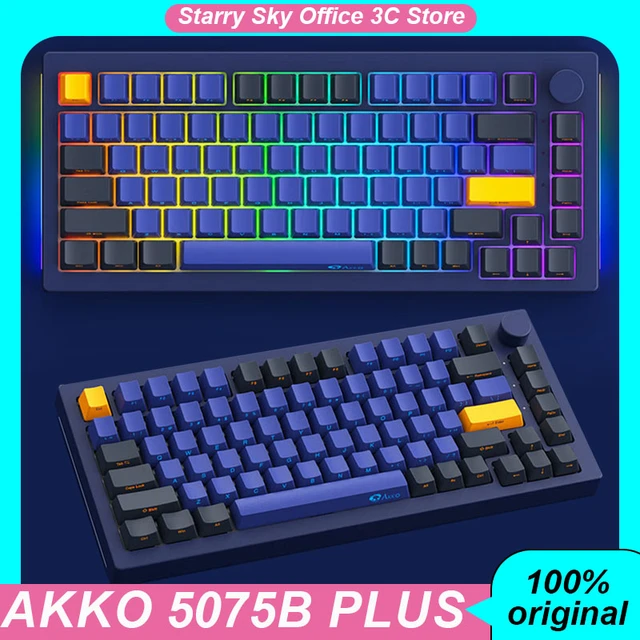 Akko-Bluetoothワイヤレスメカニカルキーボード,ホットスワップ可能な 