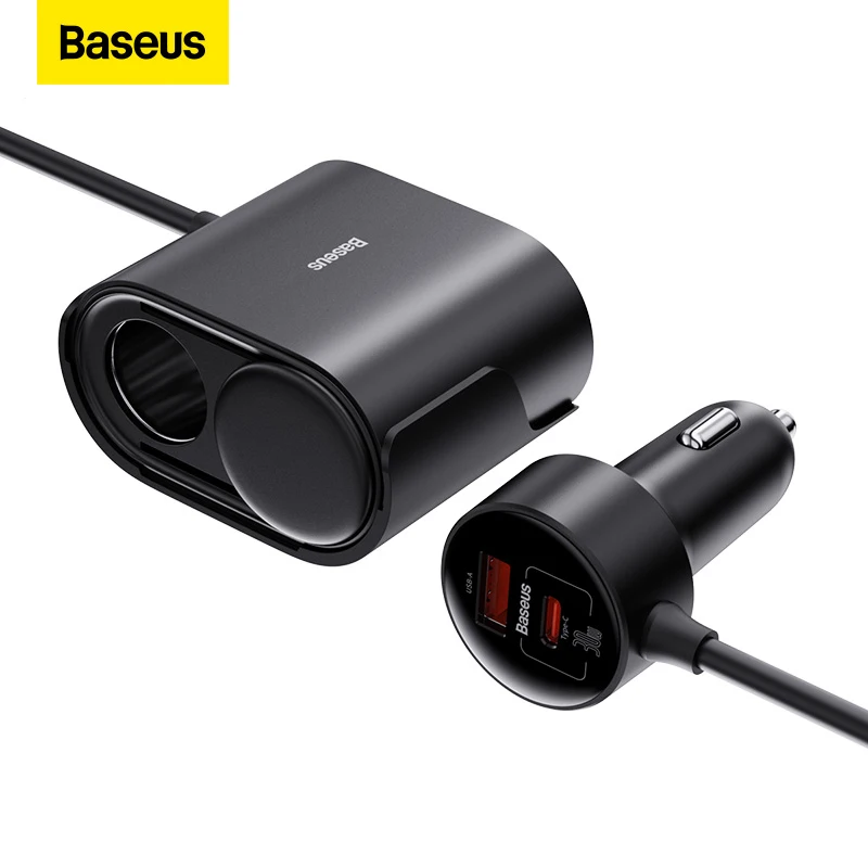 USB-C Car Charger (30W) w/ 4-Port USB Power Extender